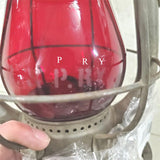 Vtg Dietz Vesta Red Glass B.R.& P.RY. Railroad Lantern New York USA Oil Lamp