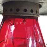 Vtg Dietz Vesta Red Glass B.R.& P.RY. Railroad Lantern New York USA Oil Lamp