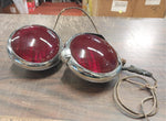 Vtg Unity Spotlights Knucklehead pan Fire Truck Indian Chief Harley Police bike