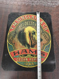 Vtg T.M. Sinclair & Co. Fidelity Sugar cured Ham tin Advertis sign 13 1/2" x 17"