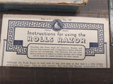 ROLLS RAZOR HUDSON'S MADE IN ENGLAND SHAVE ART DECO BARBER SHEFFIELD STEEL VINT