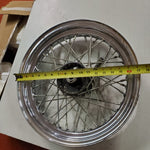 OEM Chrome Steel Midstar Wheel 1967-1973 Harley Shovelhead FX FLH 3.00x16 Patina