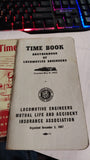 VTG 1942-1969 Railroad Train Time Books Brotherhood Locomotive Engineers Collect