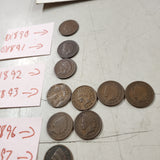 VTG Antique 1890-1909 Lot of 28 Indian Head Penny Collection Various Conditions