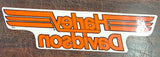 NOS Vintage Harley Davidson Window Decal Sticker 1980's H-D Wing Logo 11.5" x 3"