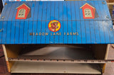 VINTAGE TIN LITHO MEADOW LANE FARMS BARN TOY OHIO ART 1950'S PLAY FARM FARMER