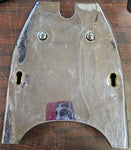 Vtg Chrome Seat Frame Cover Pan Panhead Shovelhead Buddy FLH Glide Trim Harley