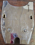 Vtg Chrome Seat Frame Cover Pan Panhead Shovelhead Buddy FLH Glide Trim Harley