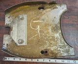 Vtg Chrome Seat Frame Cover Pan Panhead Shovelhead Buddy FLH Glide Trim Harley