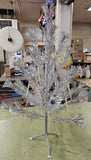 VTG Made In USA The Sparkler Pom-Pom Aluminum Christmas Tree 3 feet 25 branches