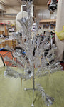VTG Made In USA The Sparkler Pom-Pom Aluminum Christmas Tree 3 feet 25 branches