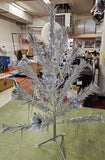 VTG Made In USA The Sparkler Pom-Pom Aluminum Christmas Tree 3 feet 25 branches