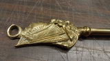 Vintage 18" Brass Yacht Shoe Horn Sail Boat Sailing Nautical Ship Ocean Sea