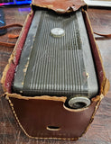 Vintage KODAK ZOOM 8 Automatic 8mm movie Camera and brown comes w / leather Case