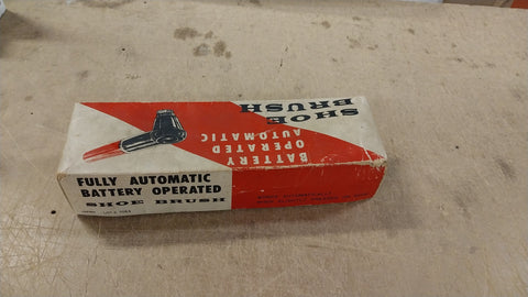 Battery Operated Automatic Shoe Brush Lot No # 7053 Vintage Tested Cleaning Boot