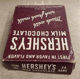 Vintage 1940s Hershey Milk Chocolate Carboard Box Only Candy Collectible PA USA