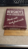 Vintage 1940s Hershey Milk Chocolate Carboard Box Only Candy Collectible PA USA