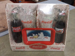 1997 Coca Cola Collectible Christmas Gift Set Polar Bear 2 Glasses Bottle Coke