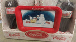 1997 Coca Cola Collectible Christmas Gift Set Polar Bear 2 Glasses Bottle Coke