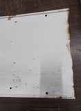 Vtg Gulftane Metal Gasoline Pump Sign Rectangle 35x16 Oil Company Advertisemen