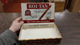2 Vintage Cigar Empty Boxes Collectible Canariad'oro 1892 & EL ROI-Tan Storage