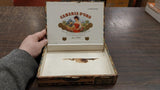 2 Vintage Cigar Empty Boxes Collectible Canariad'oro 1892 & EL ROI-Tan Storage