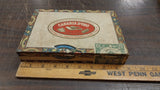 2 Vintage Cigar Empty Boxes Collectible Canariad'oro 1892 & EL ROI-Tan Storage