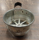Vintage Metal flour Sifter MPLS 1950's Hand Squeeze Kitchen Utensils Baking Work