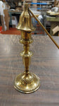 6" Brass Candle Holder Antique w/ 12" Bell Snuffer Candlestick Decor