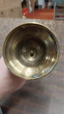 6" Brass Candle Holder Antique w/ 12" Bell Snuffer Candlestick Decor