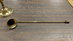 6" Brass Candle Holder Antique w/ 12" Bell Snuffer Candlestick Decor