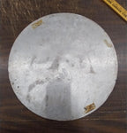 Armco Round Red White AS Logo AK Steel Cast Aluminum Sign Butler Pennsylvania