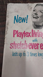 1961 Vintage 16x11 Cardboard Poster Women Playtex Living Bra Advertisement Latex