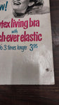 1961 Vintage 16x11 Cardboard Poster Women Playtex Living Bra Advertisement Latex