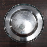 Pair Silver Plated Plates 1970 Steubenville Ohio Tri State 18-20 Yard Runner Up