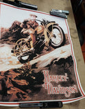 Vintage 30x24 1920's Touring Cruising Harley Davidson Poster Motorcycle Art