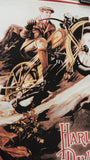 Vintage 30x24 1920's Touring Cruising Harley Davidson Poster Motorcycle Art