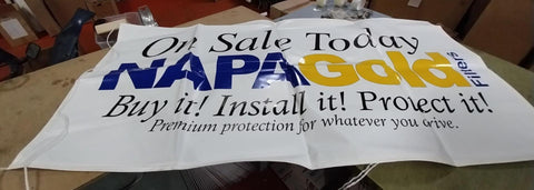 72X36 Nappa Gold Fillers Banner Poster Auto Parts On Sale Advertisement Poster