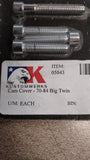 New Chrome Socket Head Screws Cam Cover 1970-1984 Big Twin KustomWerks 05043
