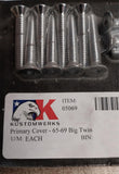 New Chrome Primary Cover Screws 1965-1969 Big Twin Kustomwerks 05069 Motorcycle