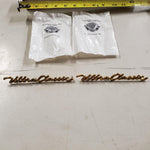 59236-97A Gold Front Fender NAMEPLATES 1997-2013 ULTRA CLASSIC Harley Emblem Pai