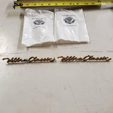 59236-97A Gold Front Fender NAMEPLATES 1997-2013 ULTRA CLASSIC Harley Emblem Pai