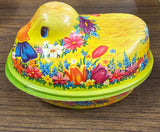 Lot Of 4 Assorted Tins Lipton John Deere Shortbread Easter Duck Millennium