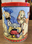 Lot Of 4 Assorted Tins Lipton John Deere Shortbread Easter Duck Millennium