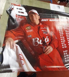 2007 Nascar Nextel Cup Series Schedule 60x36 Dale Earnhardt Jr. Banner Budweiser