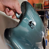 Harley 2001 FLHTCUI Ultra Classic Electra Road Glide Black Suede Green Fuel Tank