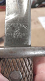 Vintage Artilleria F Nacional Toledo 76049 Bayonet Leather Scabbard Spanish?
