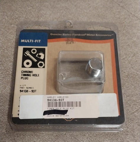 OEM Harley Davidson Chrome Timing Hole Plug Evolution Fat Boy Softail Dyna