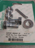 Chrome Support Bracket Hardware Mount 1973-1984  Rear Banana Brake Shovelhead