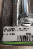 NOS Chrome Hex RIser Bolt 1/2-13x3 Harley Motorcycle Hardware DS-430576